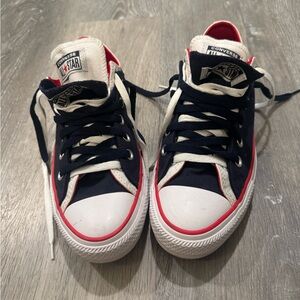 💙❤️🤍Converse Women Low Top Sneakers - Navy/White/Red